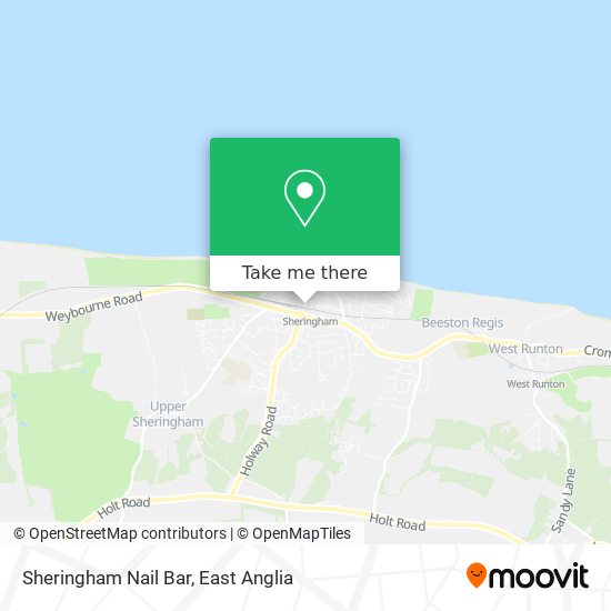 Sheringham Nail Bar map