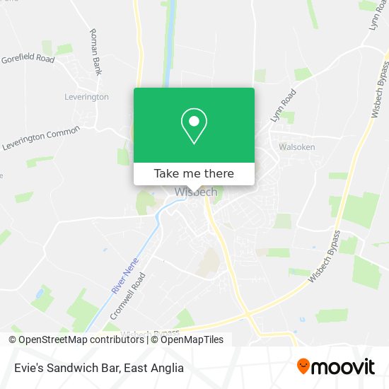 Evie's Sandwich Bar map