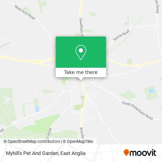 Myhill's Pet And Garden map