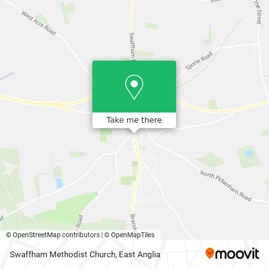 Swaffham Methodist Church map
