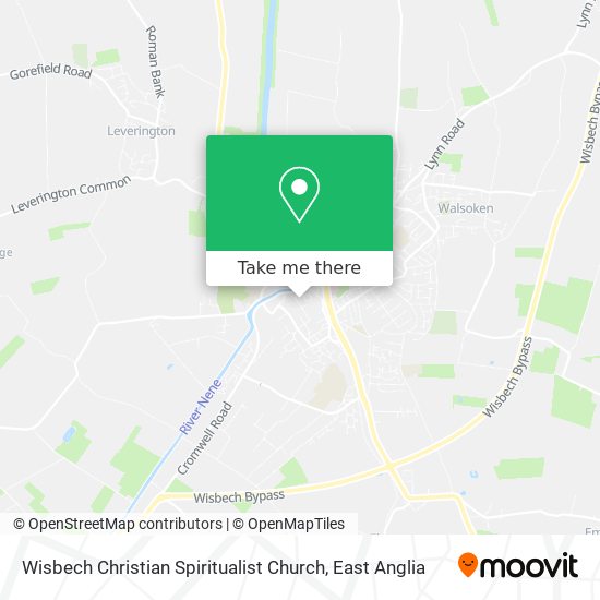 Wisbech Christian Spiritualist Church map