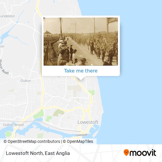 Lowestoft North map