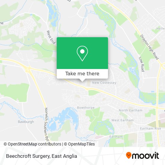 Beechcroft Surgery map