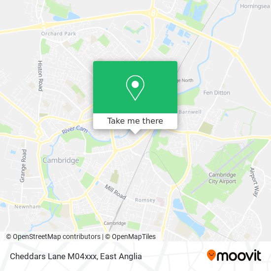 Cheddars Lane M04xxx map