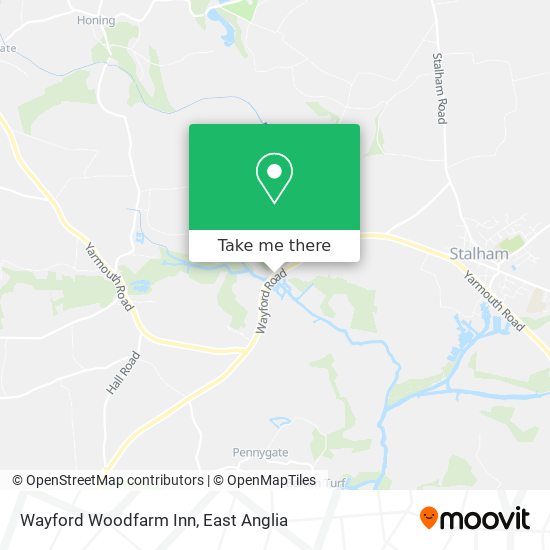 Wayford Woodfarm Inn map