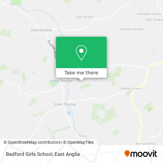 Bedford Girls School map