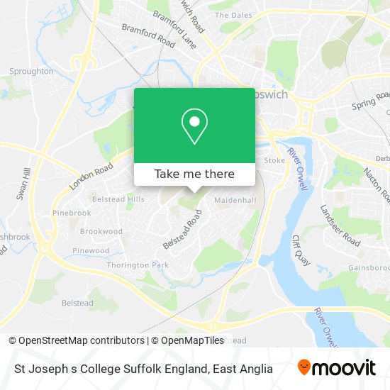 St Joseph s College Suffolk England map