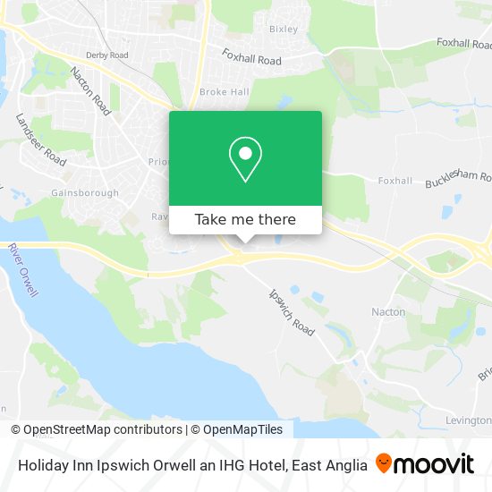 Holiday Inn Ipswich Orwell an IHG Hotel map