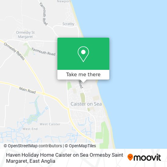 Haven Holiday Home Caister on Sea Ormesby Saint Margaret map