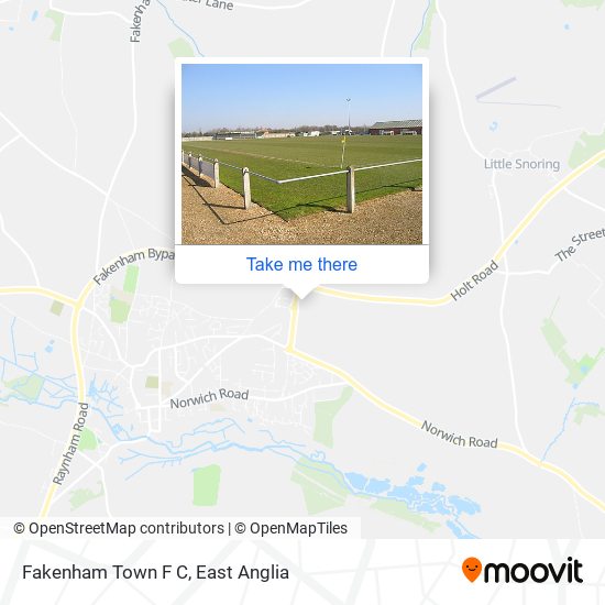 Fakenham Town F C map