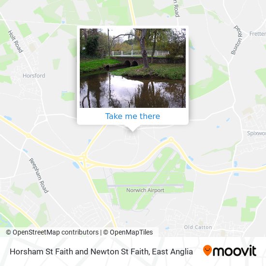 Horsham St Faith and Newton St Faith map