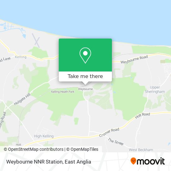 Weybourne NNR Station map
