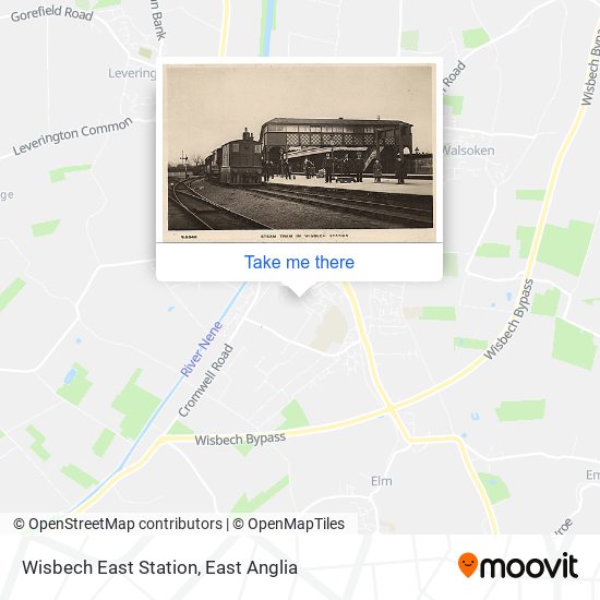 Wisbech East Station map