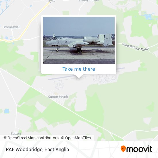 RAF Woodbridge map