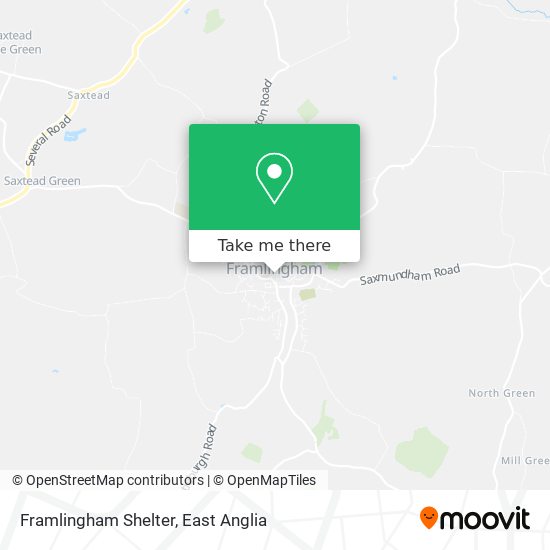 Framlingham Shelter map