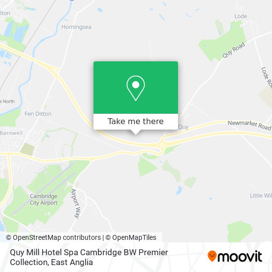 Quy Mill Hotel Spa Cambridge BW Premier Collection map