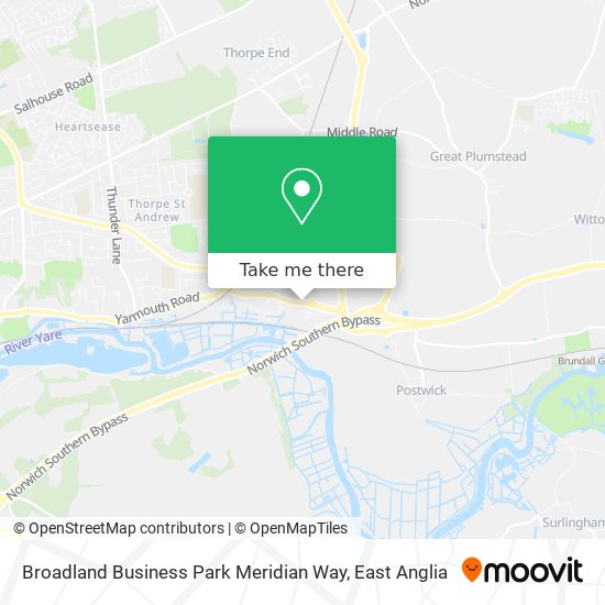 Broadland Business Park Meridian Way map