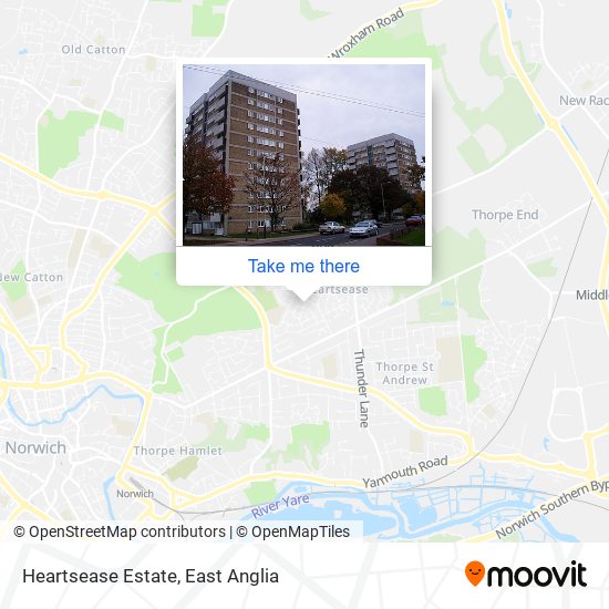 Heartsease Estate map