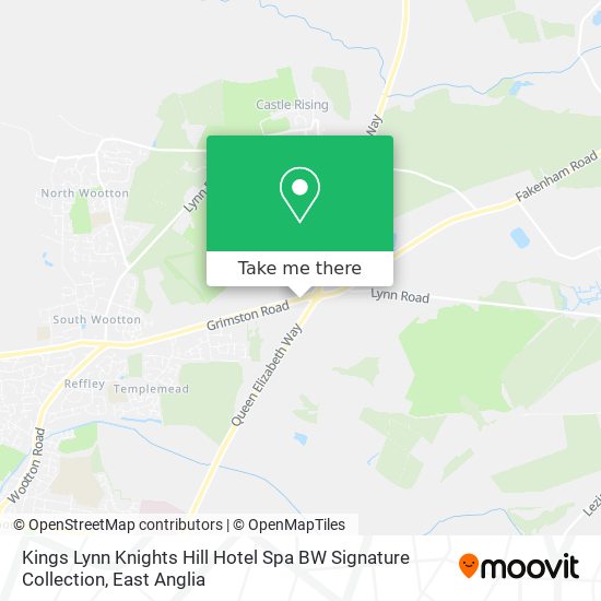 Kings Lynn Knights Hill Hotel Spa BW Signature Collection map