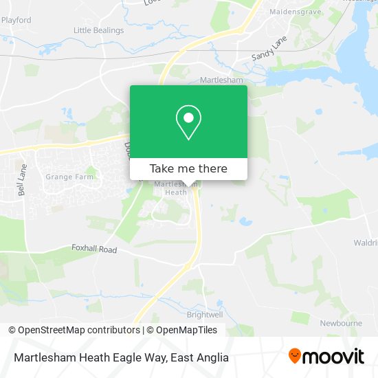 Martlesham Heath Eagle Way map