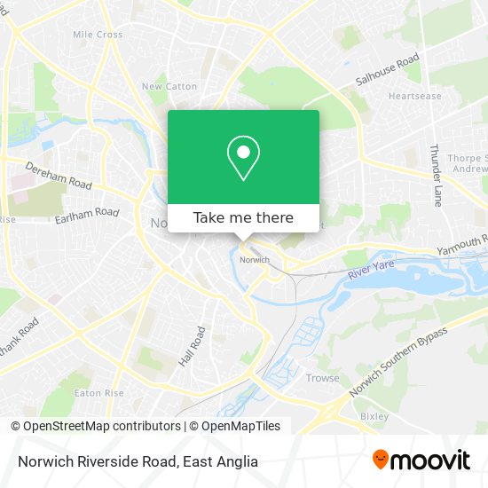 Norwich Riverside Road map