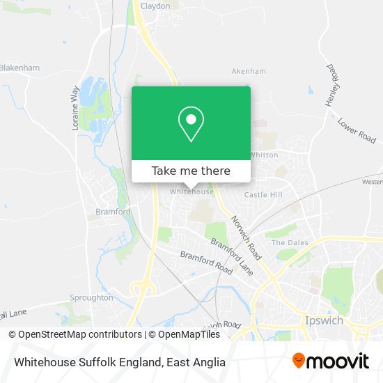 Whitehouse Suffolk England map