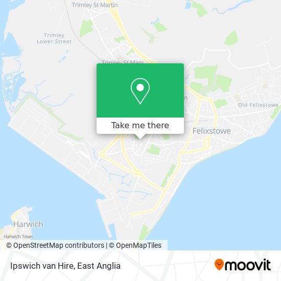 Ipswich van Hire map