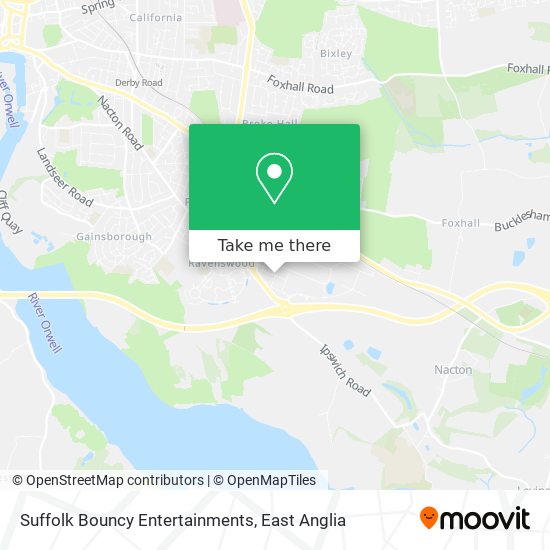 Suffolk Bouncy Entertainments map