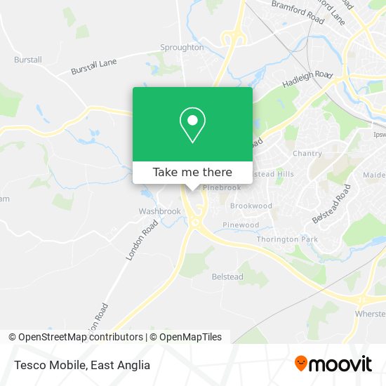 Tesco Mobile map