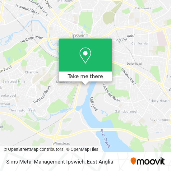 Sims Metal Management Ipswich map