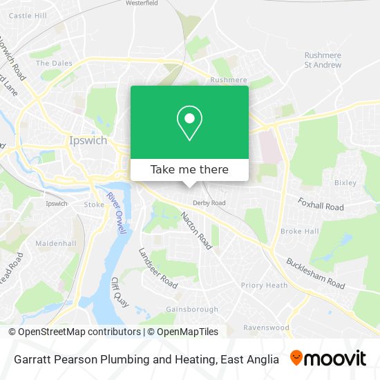 Garratt Pearson Plumbing and Heating map