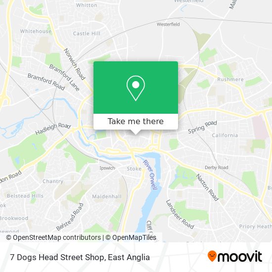 7 Dogs Head Street Shop map