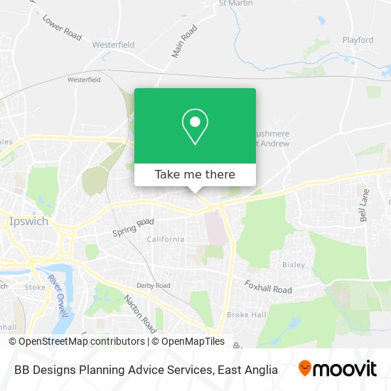 BB Designs Planning Advice Services map