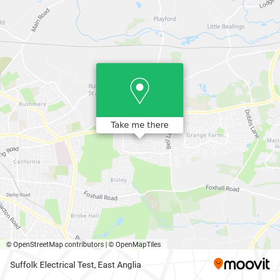 Suffolk Electrical Test map