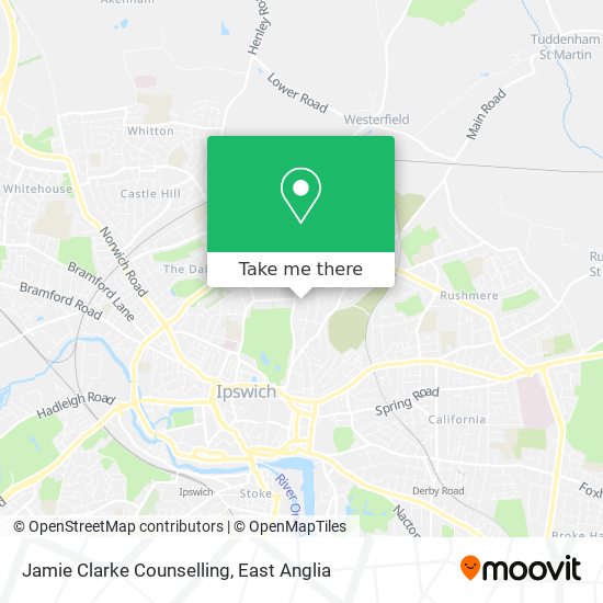 Jamie Clarke Counselling map