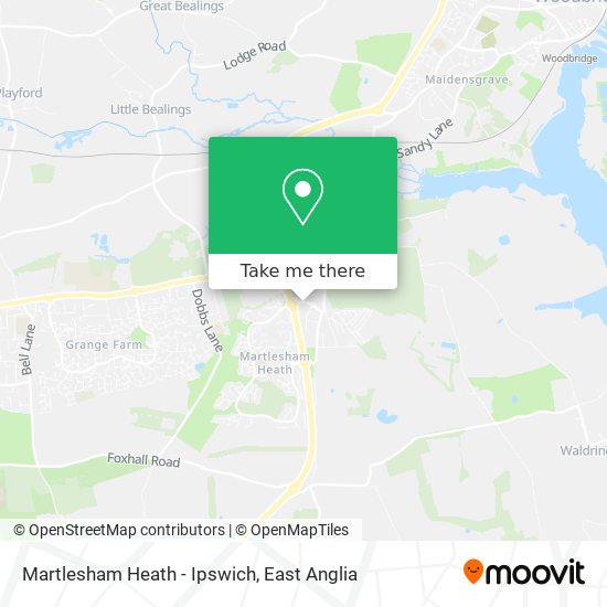 Martlesham Heath - Ipswich map