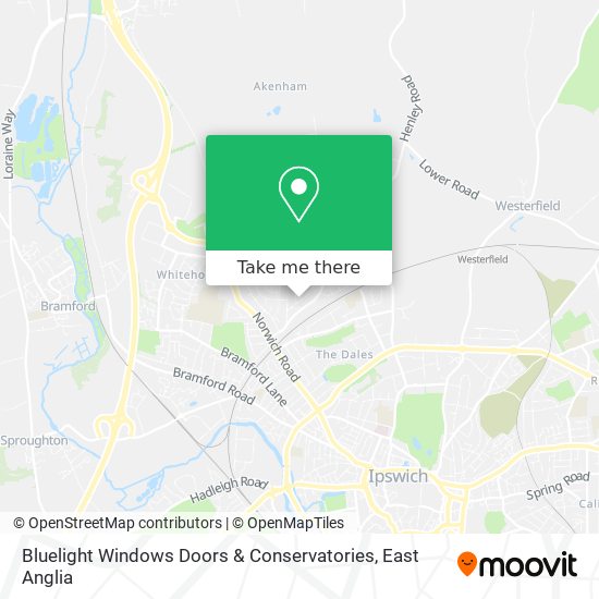 Bluelight Windows Doors & Conservatories map