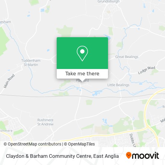 Claydon & Barham Community Centre map