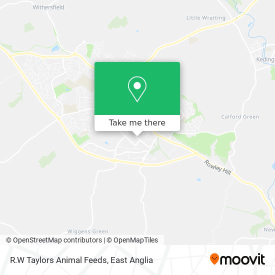 R.W Taylors Animal Feeds map