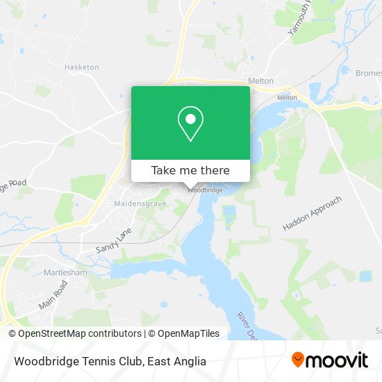 Woodbridge Tennis Club map