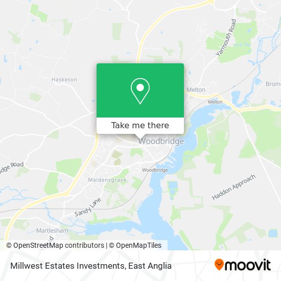 Millwest Estates Investments map