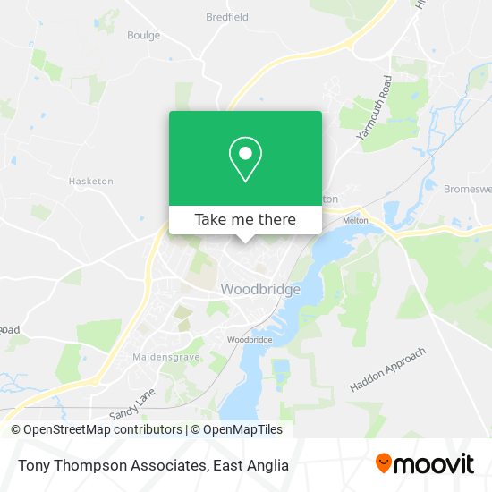 Tony Thompson Associates map