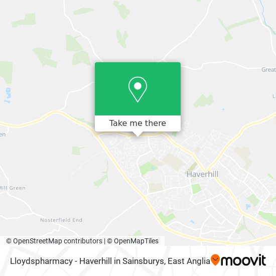 Lloydspharmacy - Haverhill in Sainsburys map