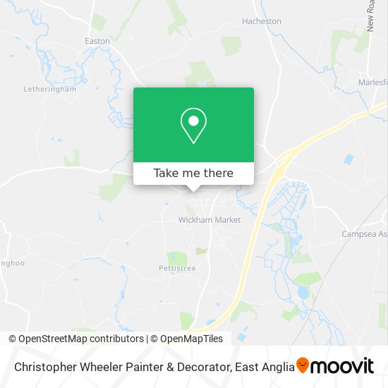 Christopher Wheeler Painter & Decorator map