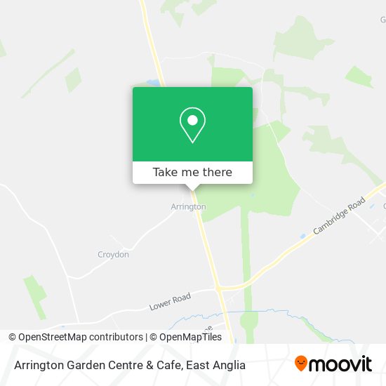 Arrington Garden Centre & Cafe map