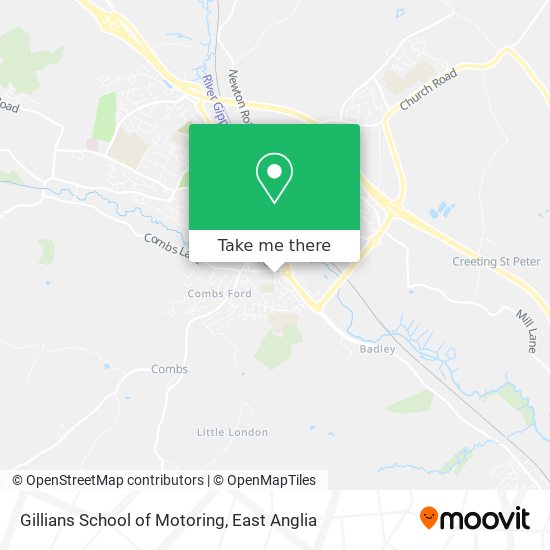 Gillians School of Motoring map