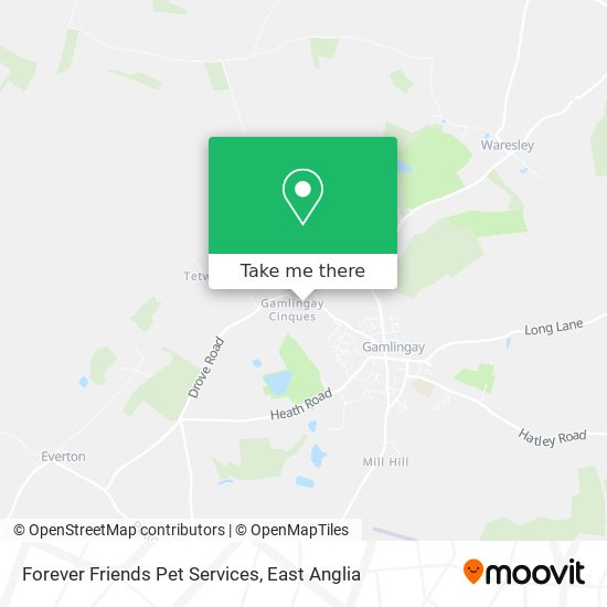 Forever Friends Pet Services map