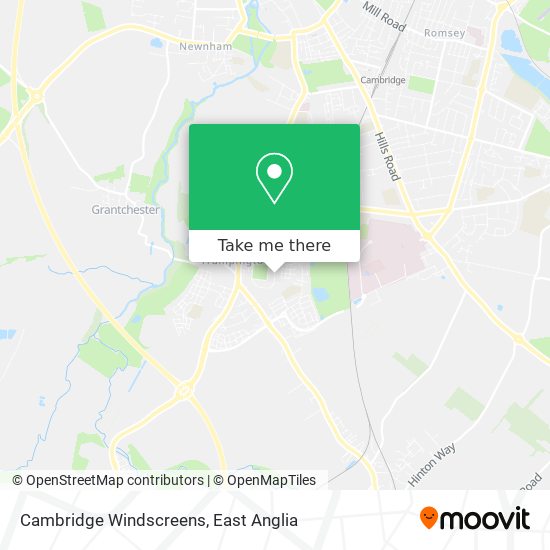 Cambridge Windscreens map