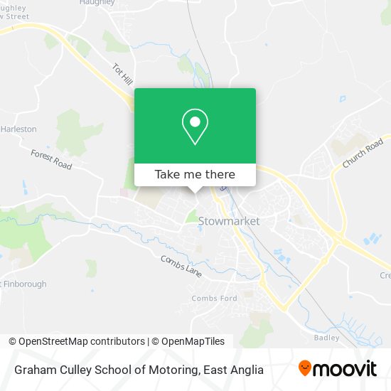 Graham Culley School of Motoring map