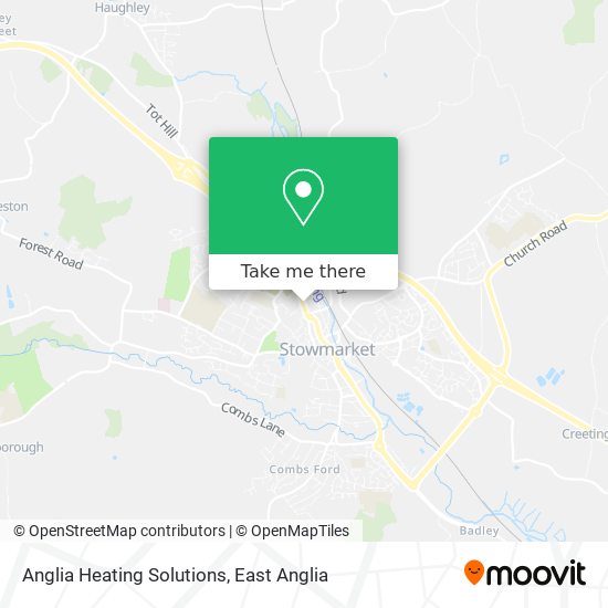 Anglia Heating Solutions map
